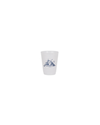Tybee Island Shrimp Boat Frosted Cups (Set of 10)