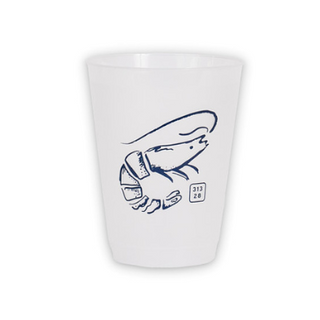 Tybee Island Shrimp 31328 Frosted Cups (Set of 10)