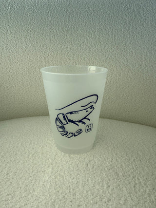 Tybee Island Shrimp TYB Frosted Cups (Set of 10)
