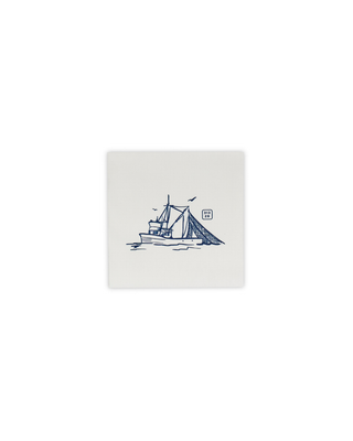 Tybee Island 31328 Shrimp Boat Cocktail Napkins