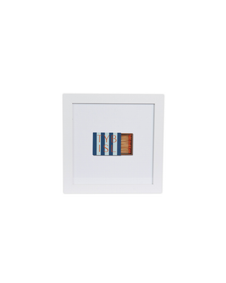 TYB ISL Matchbook Print Striped Navy Horizontal